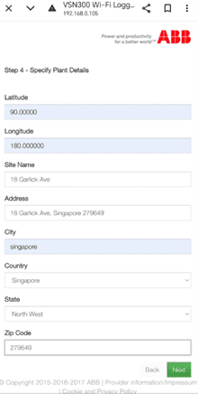 ABB Wifi Form