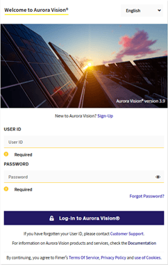Fimer Login Page